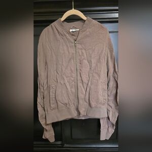 Grace & Lace Brown Zip-Up Jacket